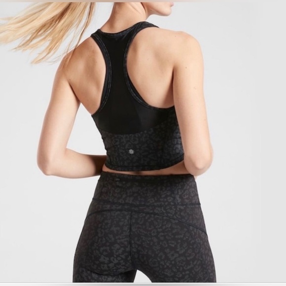 NWT, Athleta Reflective Cheetah Print Crop Top - Picture 6 of 6